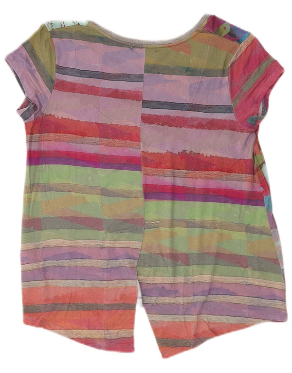 Desigual Womens Regular Blouse Top UK 16 Large Multicoloured Floral Viscose