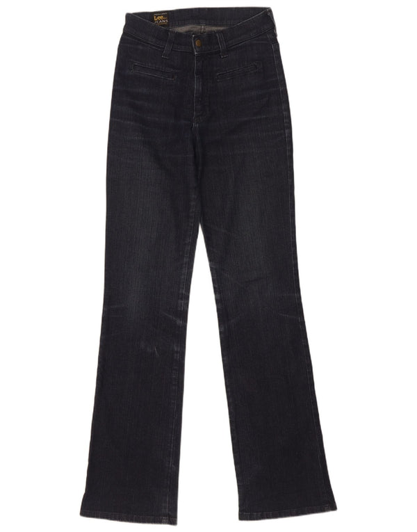Lee Womens Flared Jeans W28 L33 Azul Marinho Algodão