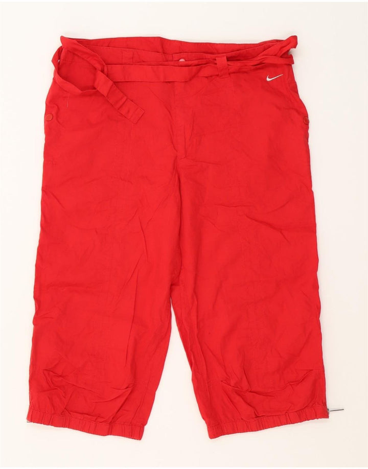 NIKE Womens Bermuda Shorts UK 18 XL W36 Red Cotton Vintage Nike and Second-Hand Nike from Messina Hembry 