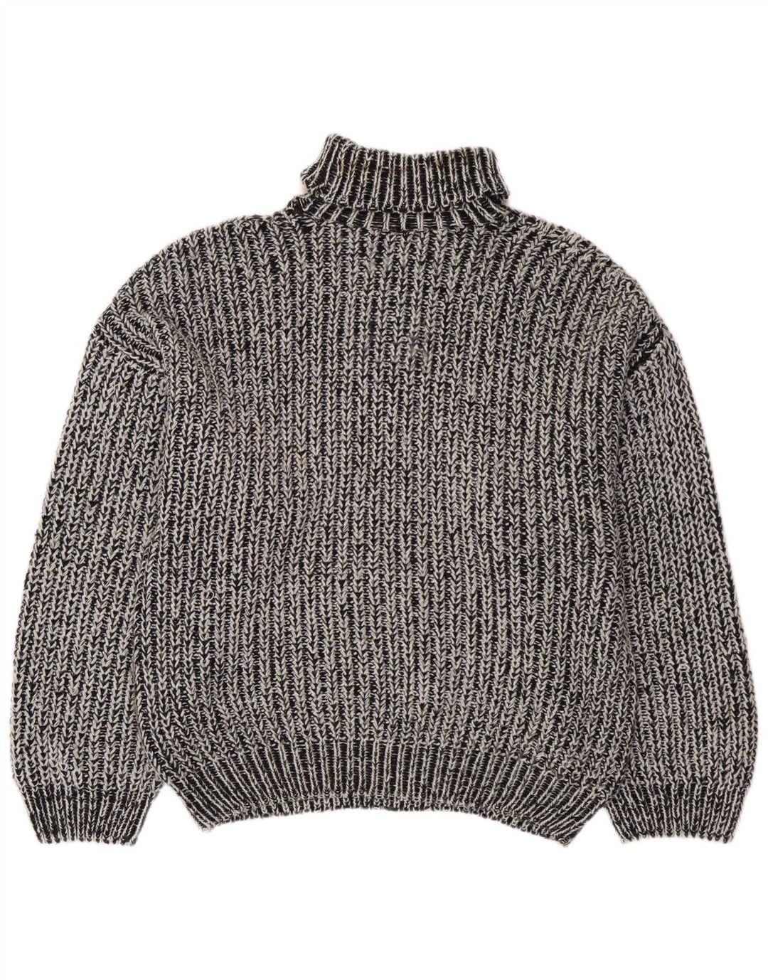 Suéter masculino vintage com gola redonda XL cinza