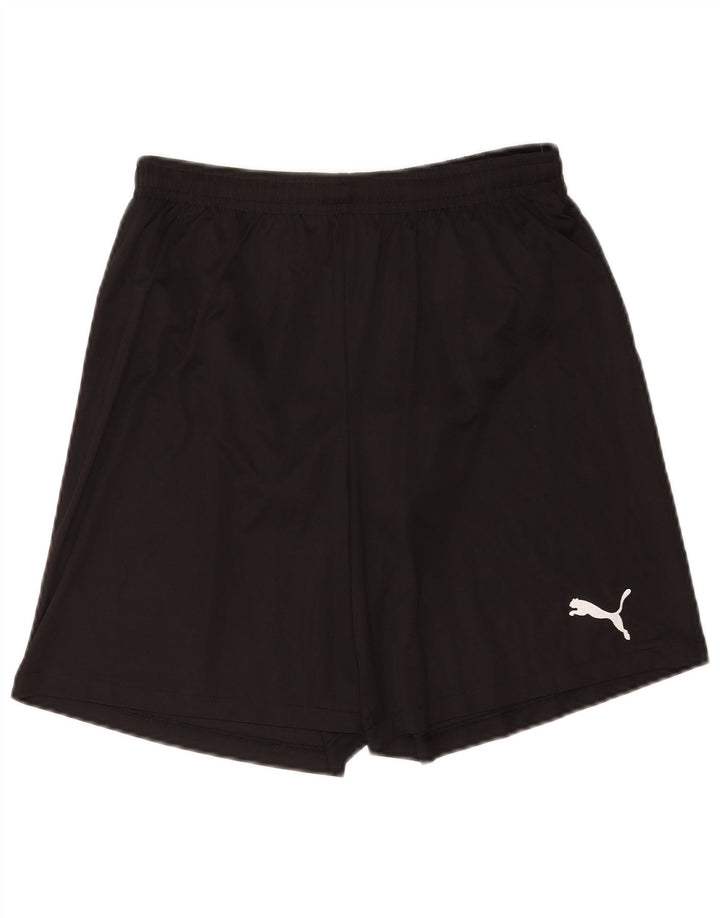Shorts esportivos masculinos Puma médio preto poliéster