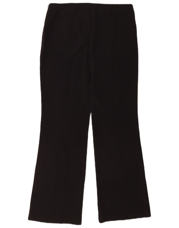Calça feminina Marks & Spencer Bootcut Suit Reino Unido 12 Médio W32 L30 Preta