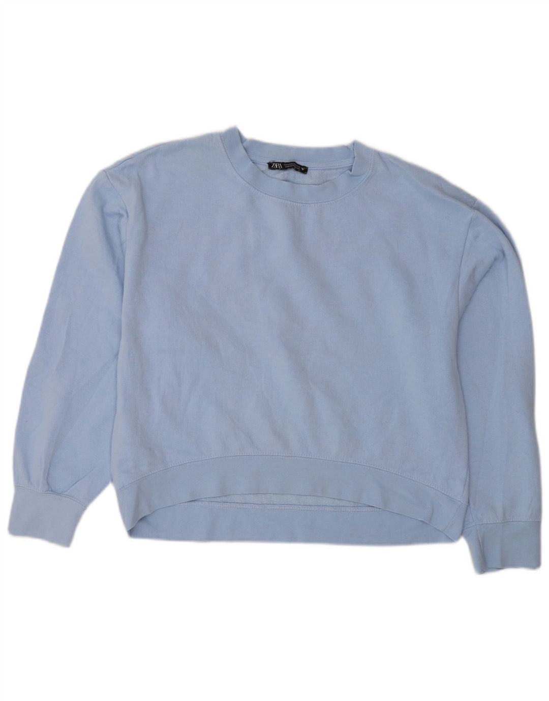 Zara moletom feminino jumper UK 14 azul médio