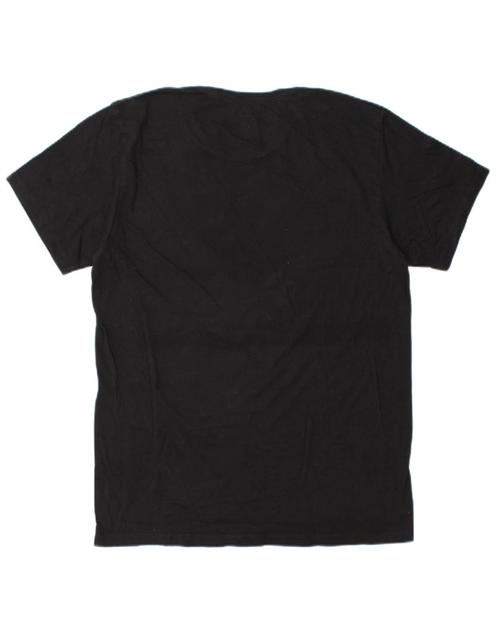 Camiseta masculina CALVIN KLEIN Top médio algodão preto