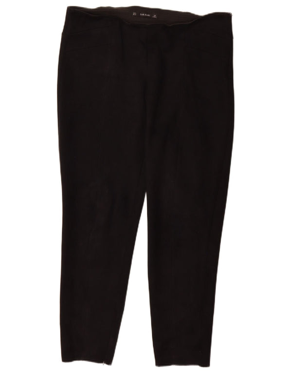 Zara Calça feminina casual slim XL W34 L26 preta