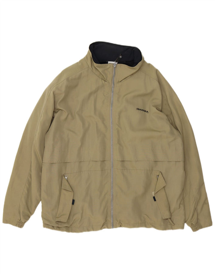 Jaqueta de chuva masculina DIADORA Loose Fit UK 38 poliamida cáqui média