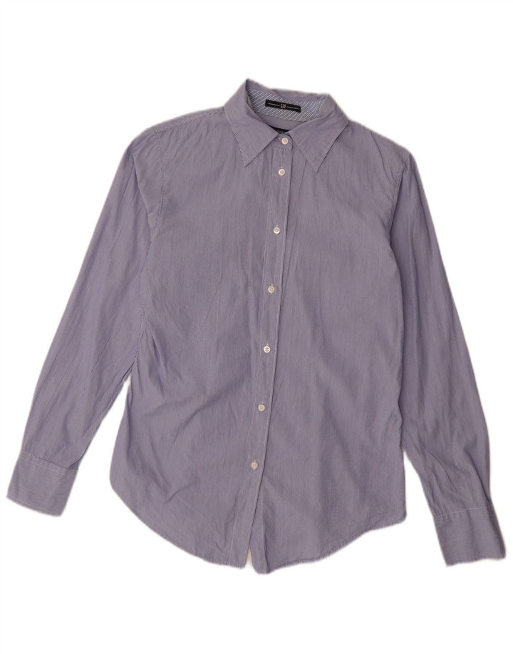 Camisa feminina Gap EUA 6 listrada roxa média