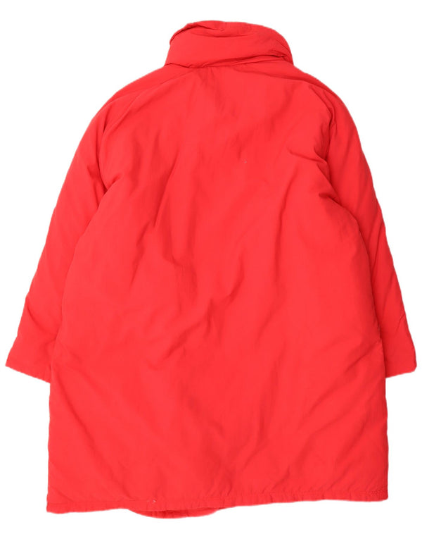 Casaco feminino Belfe com peito duplo e acolchoado grande Reino Unido 14 Medum vermelho