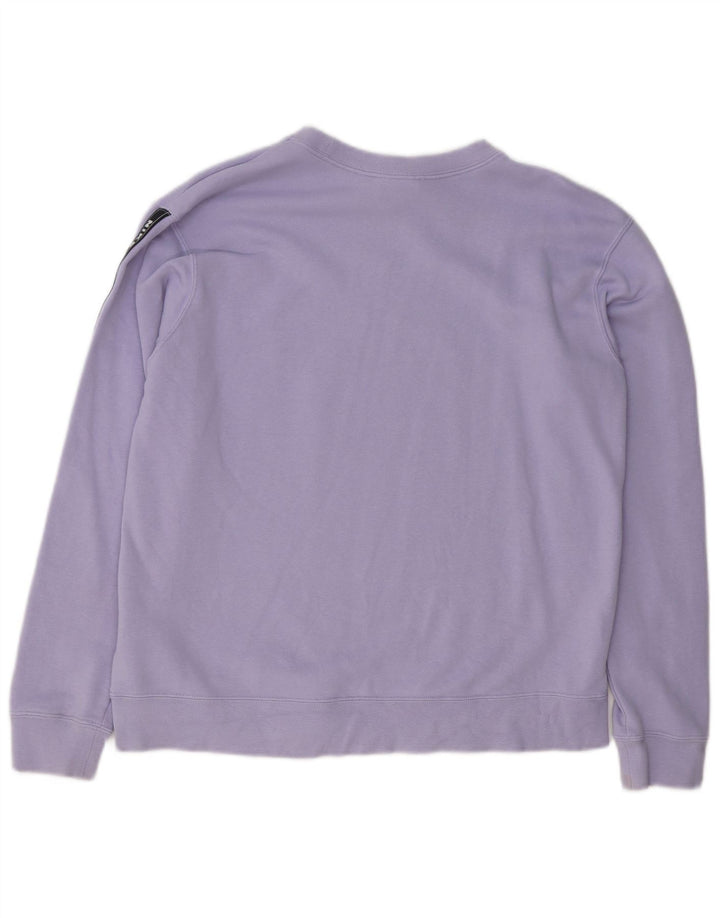 Moletom gráfico feminino Nike Jumper UK 14 médio roxo algodão