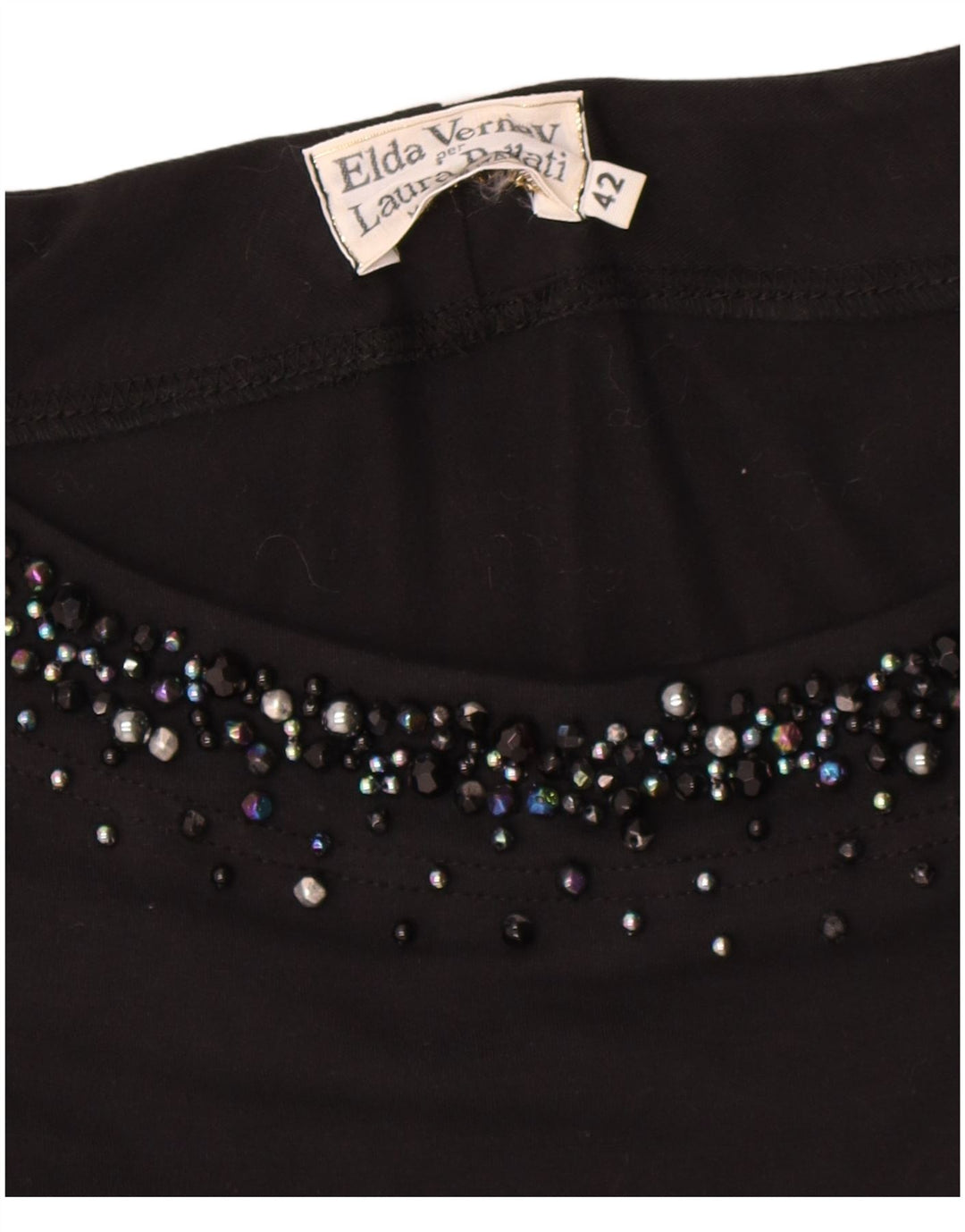 Vestido maxi feminino vintage IT 42 médio preto