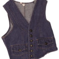 Colete jeans vintage para meninas 8-9 anos azul