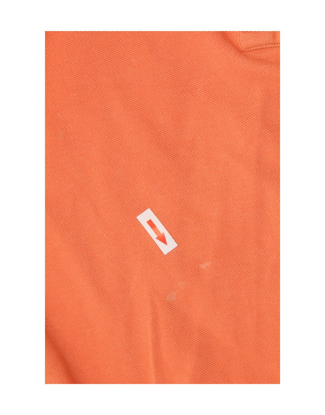 Camisa polo masculina Polo Ralph Lauren médio laranja algodão
