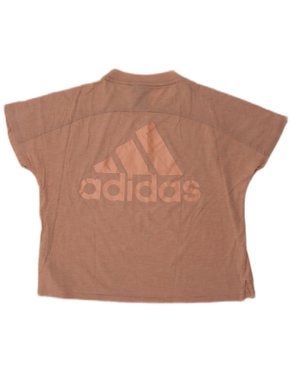 Camiseta Adidas Feminina Oversized Graphic Top UK 4/6 XS Rosa