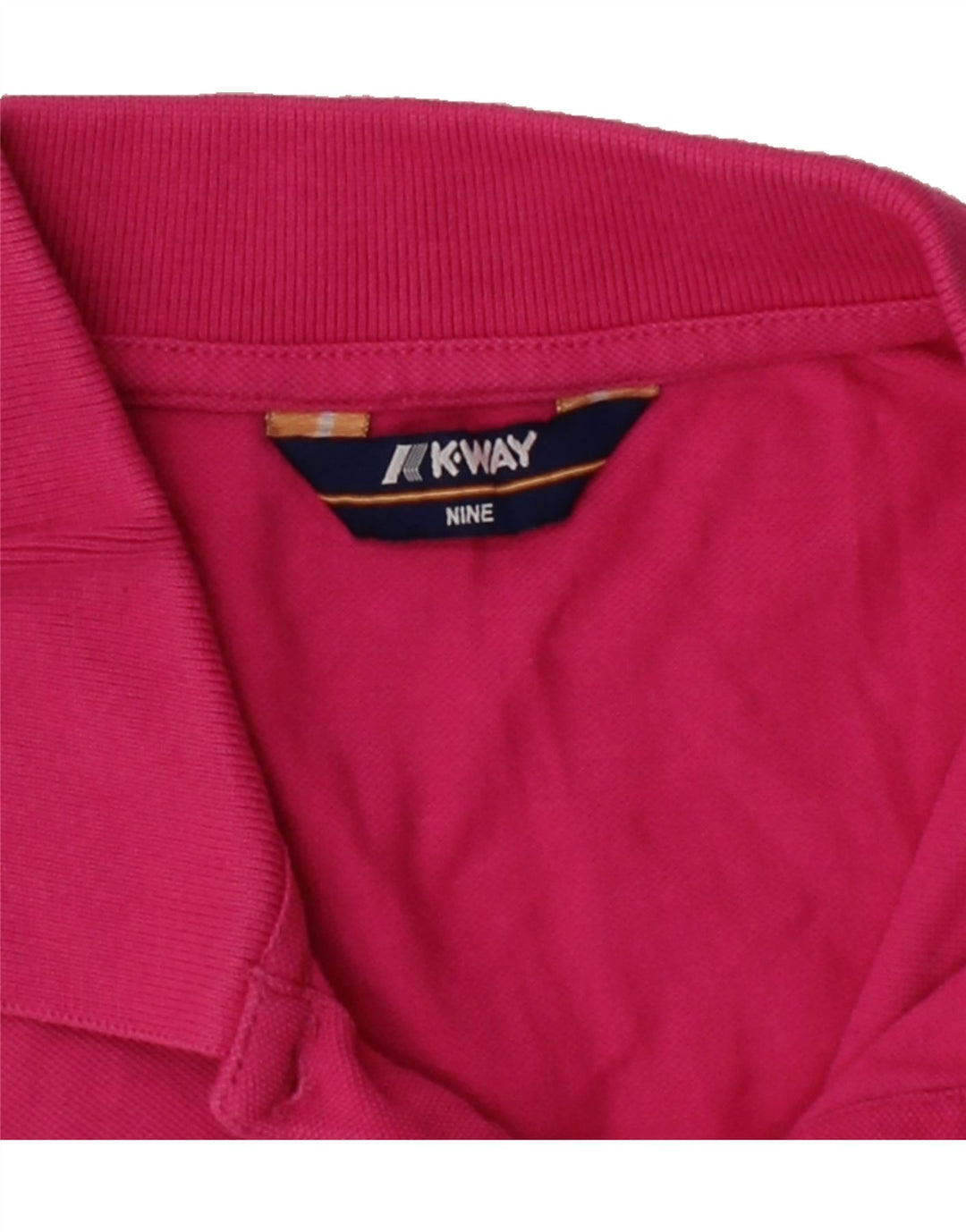 K-WAY Girls Polo Shirt 8-9 Years Pink Cotton Vintage K-Way and Second-Hand K-Way from Messina Hembry 
