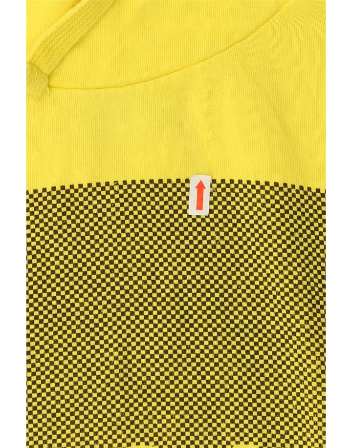 JACK & JONES Mens Graphic Hoodie Jumper Large Yellow Cotton Vintage Jack & Jones and Second-Hand Jack & Jones from Messina Hembry 