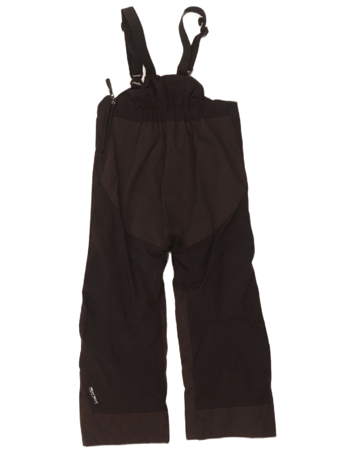 Calças de esqui Helly Hansen Boys Graphic Dungarees 5-6 anos preto poliamida