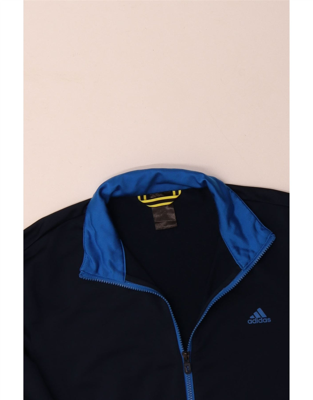 ADIDAS Mens Tracksuit Top Jacket UK 44/46 XL Azul Marinho Poliéster