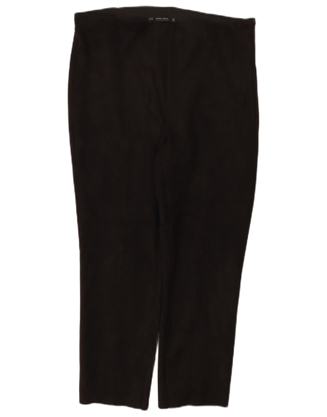 Calça feminina Zara Slim Cropped 2XL W34 L26 Poliéster Preto