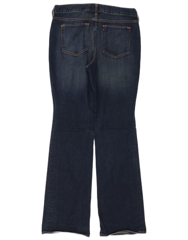 EDDIE BAUER Calça jeans feminina Curvy Bootcut US 8 Médio W34 L32 Azul marinho