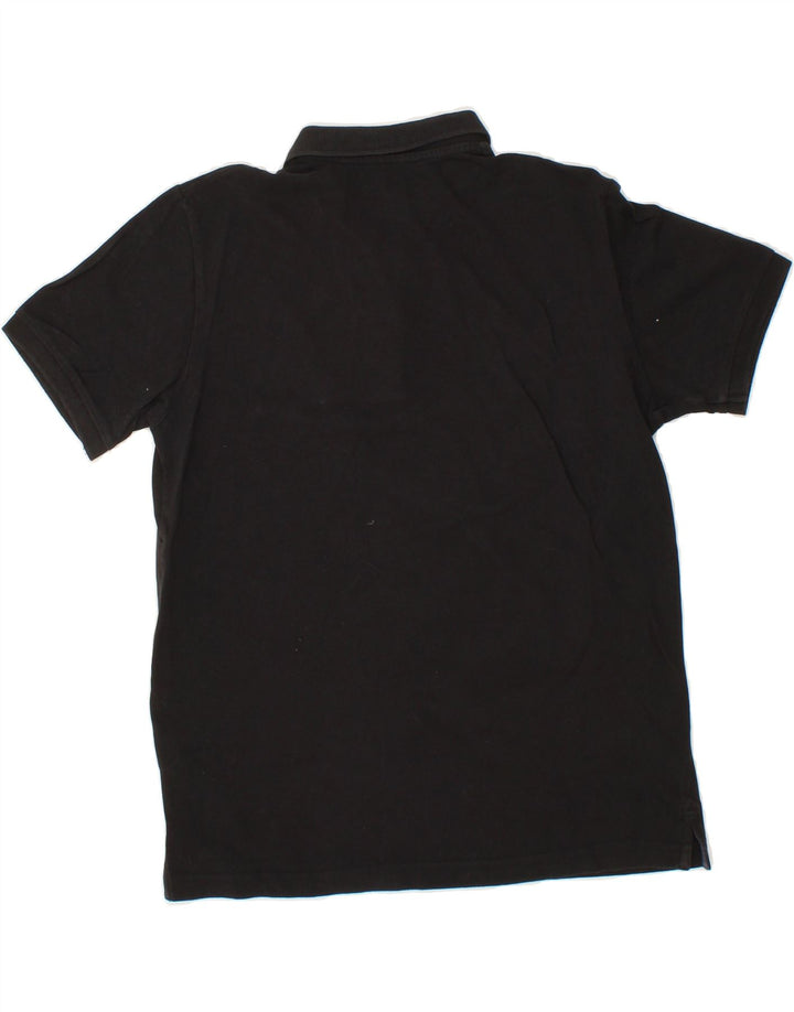 DACK'S Mens Polo Shirt Small Black Cotton Vintage Dack's and Second-Hand Dack's from Messina Hembry 