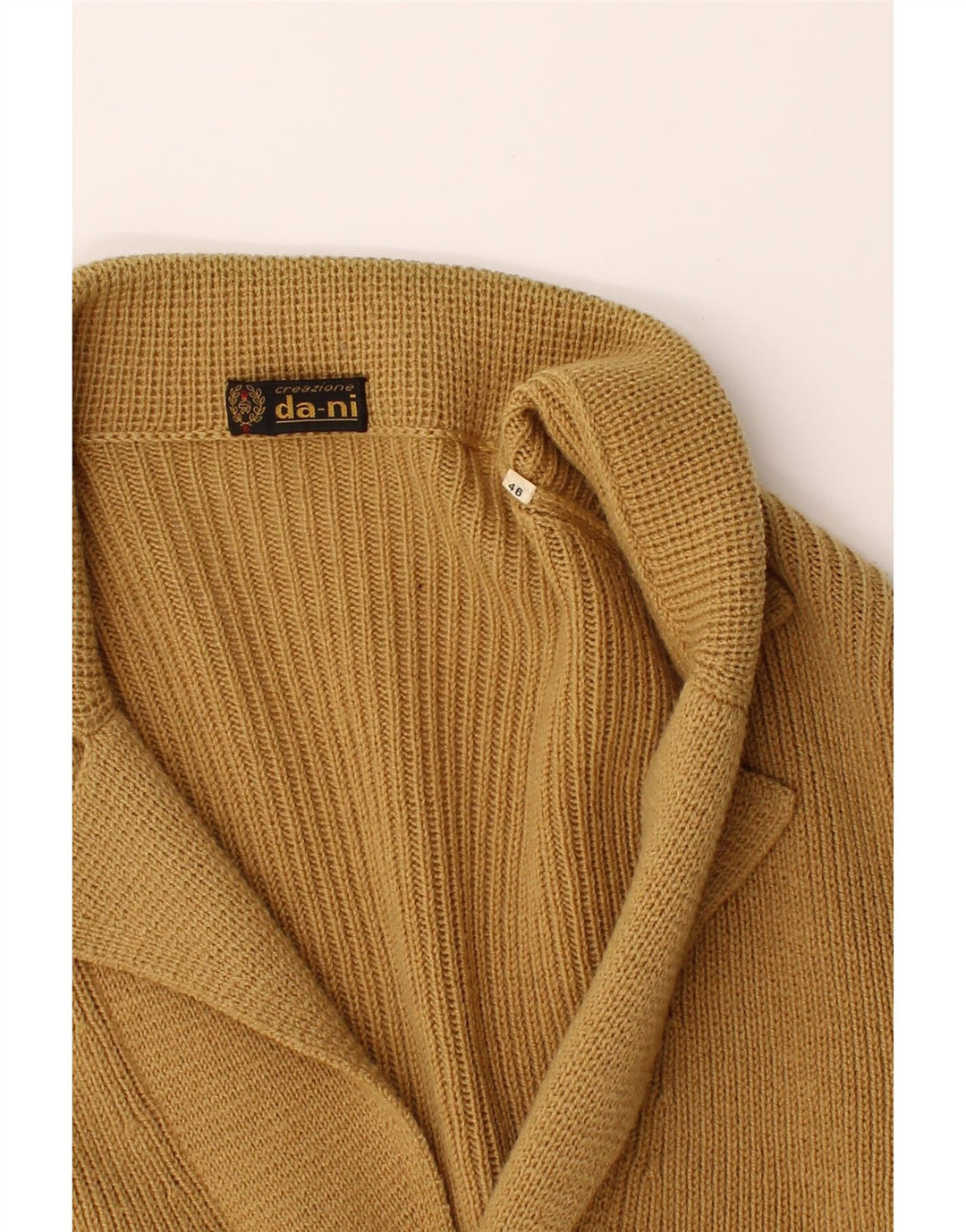 VINTAGE Womens Cardigan Sweater IT 46 Large Beige Vintage Vintage and Second-Hand Vintage from Messina Hembry 