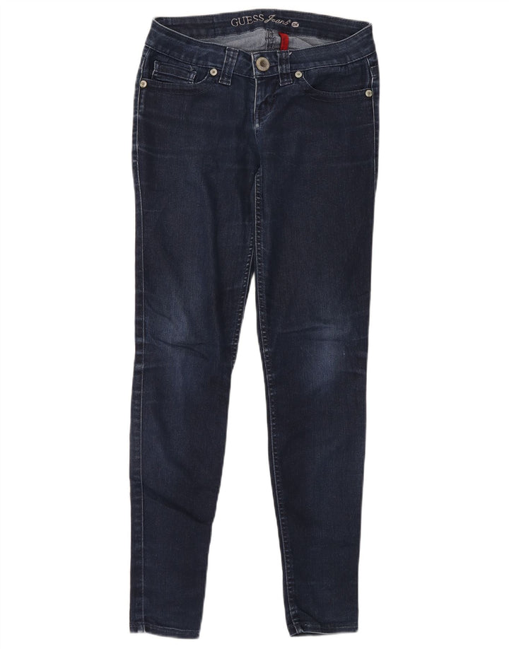 Guess Jeans Skinny Feminino W28 L30 Azul Marinho Algodão