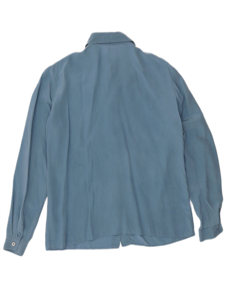 Blusa Camisa Feminina Vintage EU 40 Azul Médio