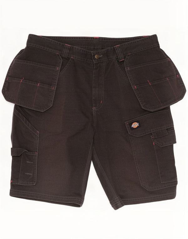Shorts cargo masculino Dickies W34 grande poliéster preto
