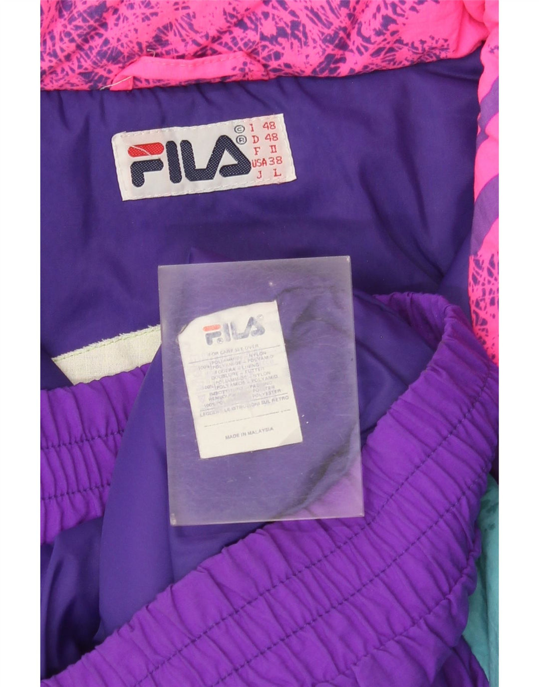 Jaqueta de esqui masculina FILA Loose Fit IT 48 Medium Multicolor Colorblock