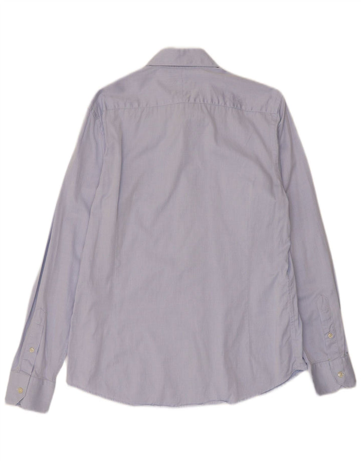 Camisa masculina Massimo Dutti tamanho 41 azul médio argyle/diamante