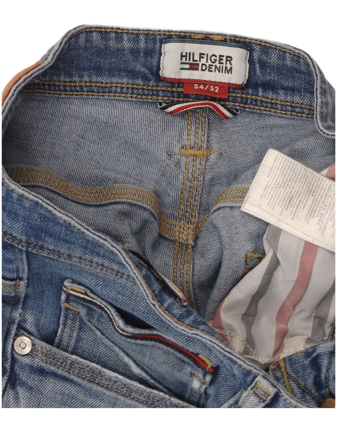 Jeans bootcut feminino TOMMY HILFIGER W34 L32 algodão azul