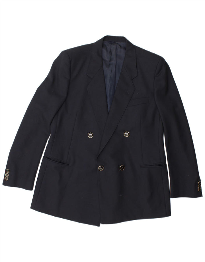 Jaqueta blazer masculina Redaelli com peito duplo IT 50 grande azul marinho
