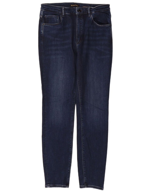 Jeans skinny feminino Massimo Dutti EU 42 grande W32 L30 azul marinho
