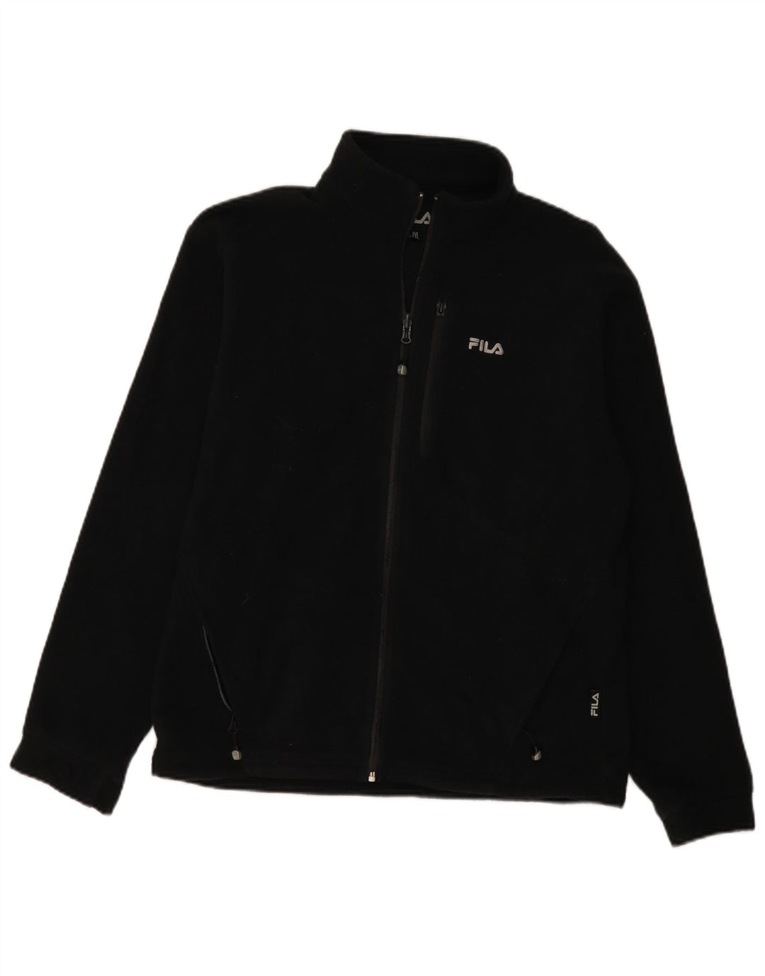 Jaqueta de lã masculina FILA UK 40 grande poliéster preto