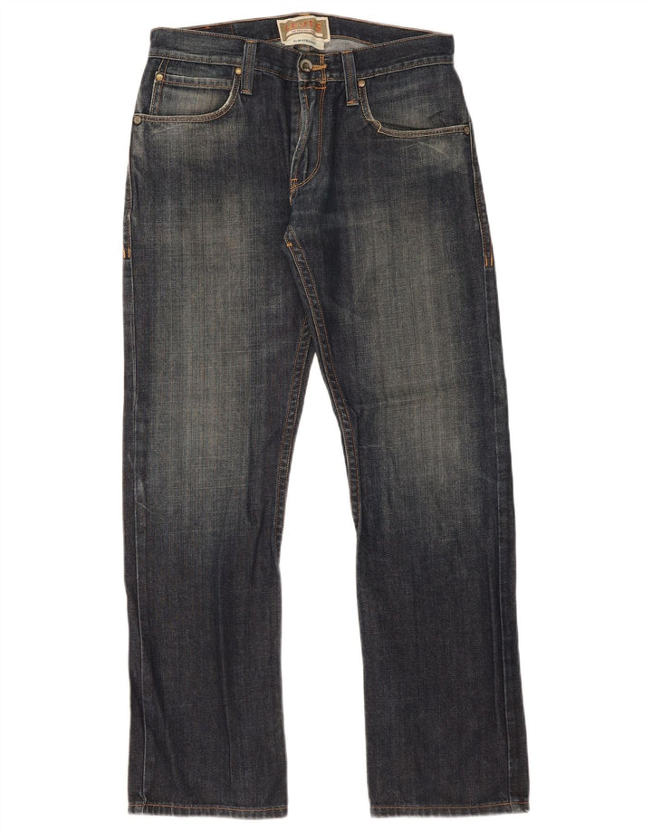 Jeans Levi's Slim Straight Masculino W32 L32 Azul Marinho Algodão