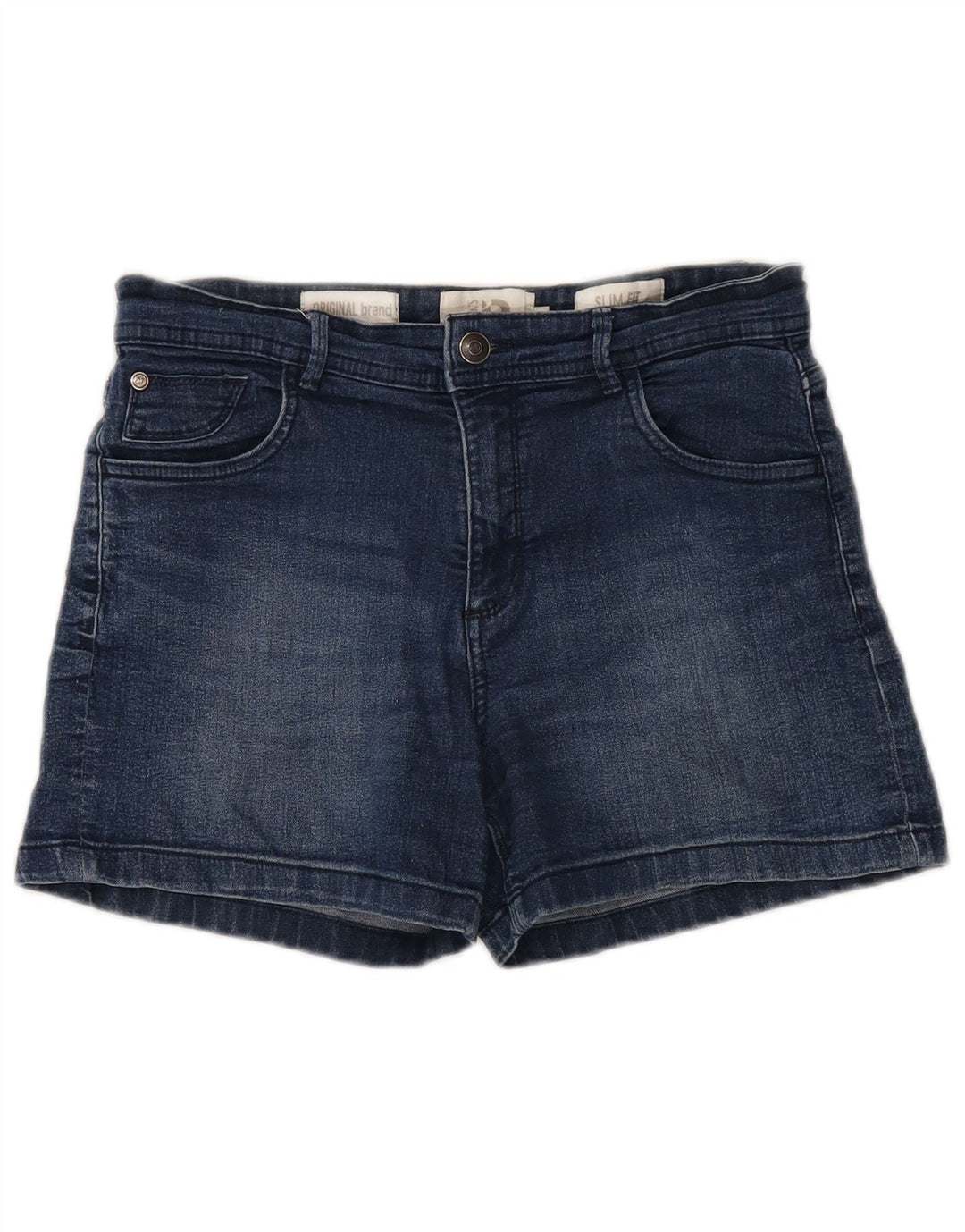 Shorts jeans feminino slim fit DACK'S IT 44 médio W30 algodão azul