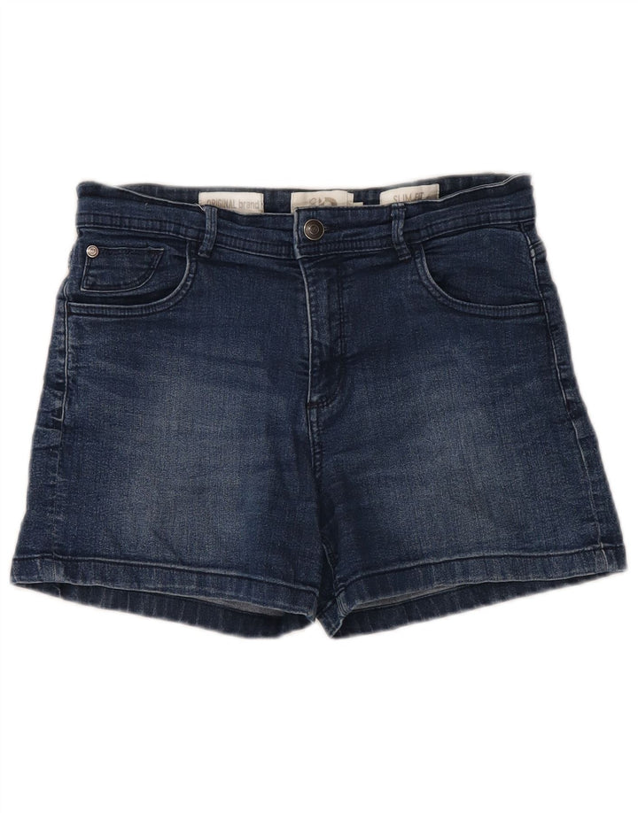 Shorts jeans feminino slim fit DACK'S IT 44 médio W30 algodão azul