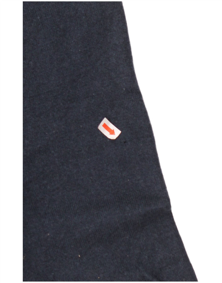 Suéter masculino TIMBERLAND com decote em V de lã azul marinho médio