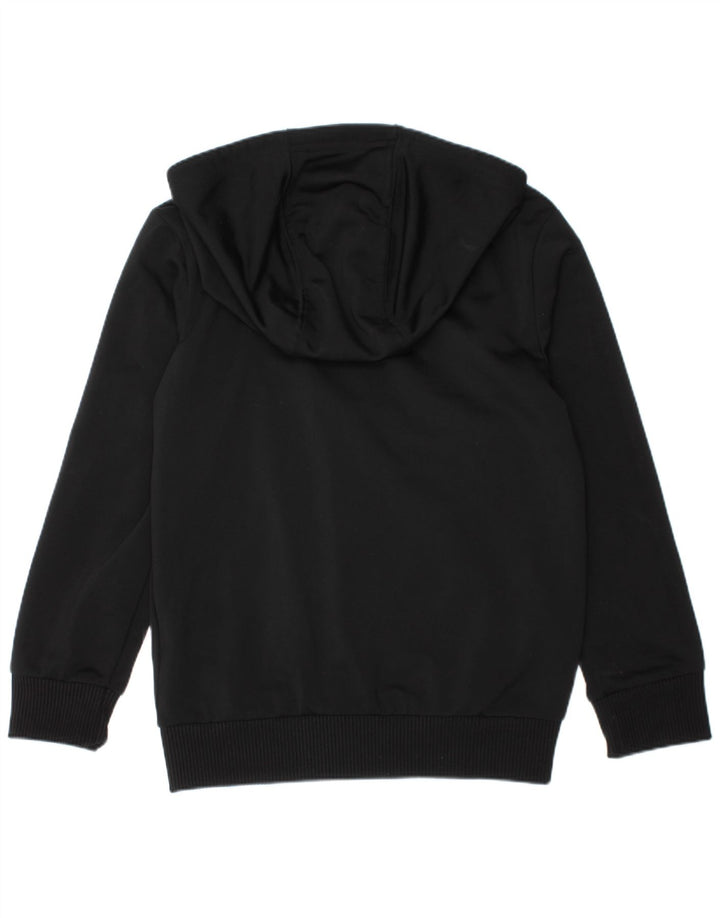 Suéter Adidas Boys Zip com capuz 6-7 anos preto poliéster