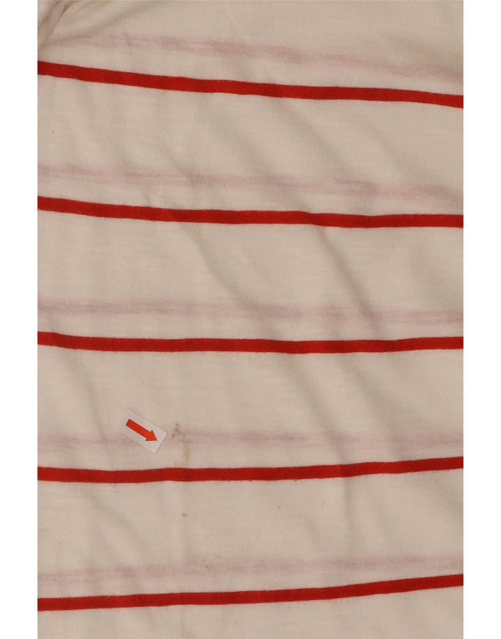 Camiseta masculina CARRERA Top grande de algodão listrado branco