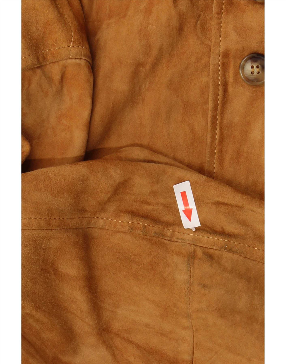 Jaqueta bomber masculina vintage de camurça UK 42 XL marrom