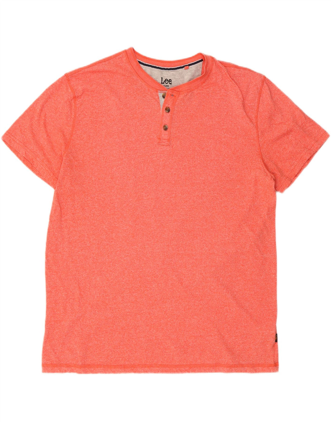 Camiseta masculina LEE Top XL algodão laranja