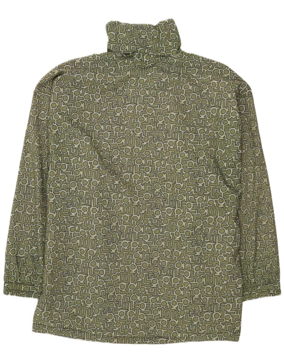 PROLINE Mens Anorak Jacket UK 44 2XL Verde Geométrico