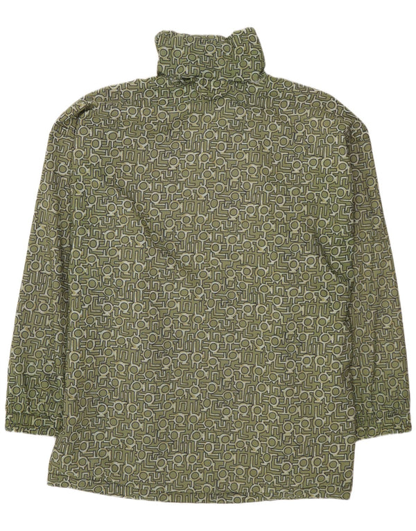 PROLINE Mens Anorak Jacket UK 44 2XL Verde Geométrico