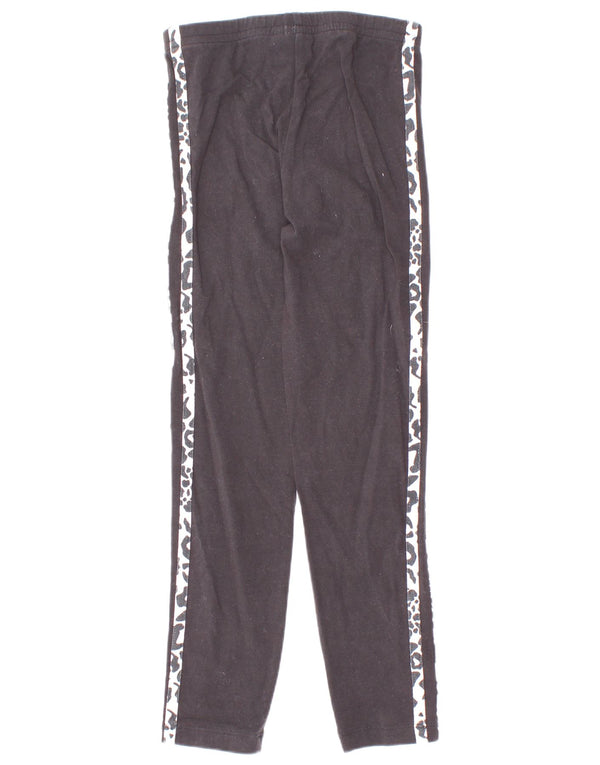 Leggings Adidas Meninas 6-7 Anos Preto Animal Print Algodão