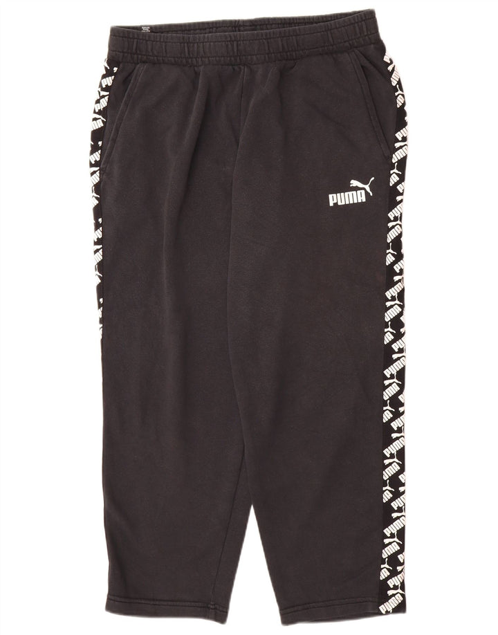 Calça esportiva masculina Puma Graphic Crop Joggers grande preta
