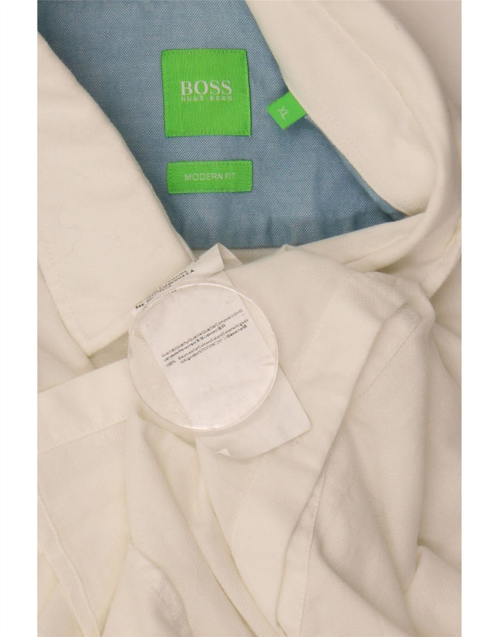 Camisa masculina Hugo Boss Modern Fit XL algodão branco