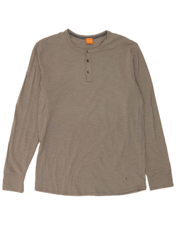 Hugo Boss Mens Top Manga Longa XL Cinza