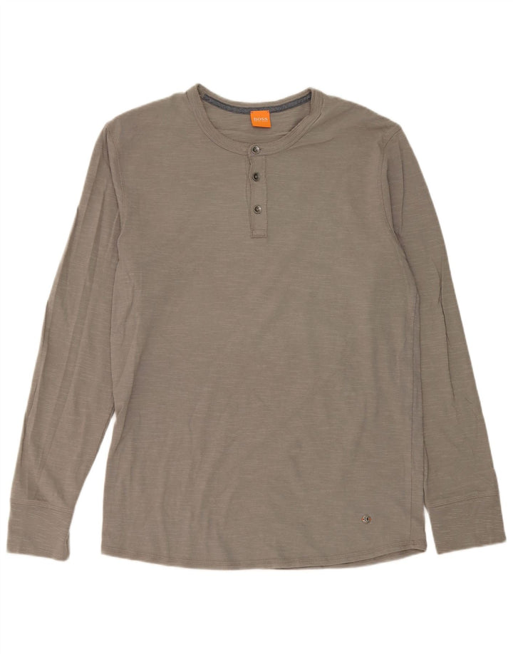 Hugo Boss Mens Top Manga Longa XL Cinza