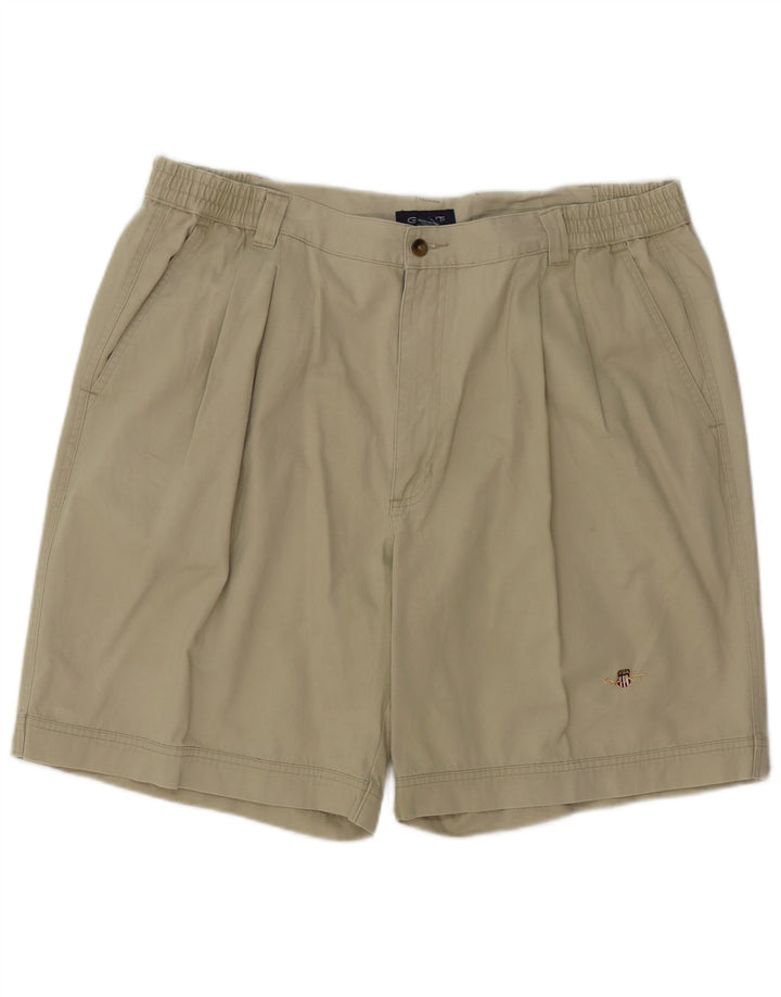 GANT Mens Pegged Chino Shorts W38 XL Algodão Cáqui